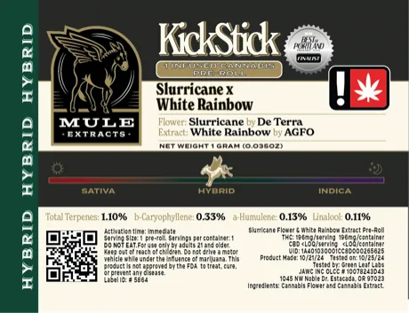 Slurricane x White Rainbow KickStick