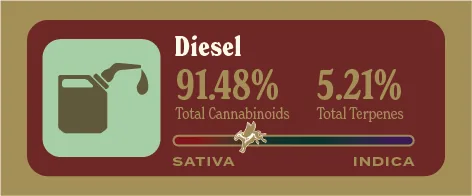 Diesel Pure Live Resin front label