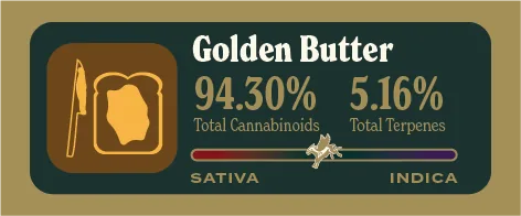 Golden Butter Pure Live Resin front label