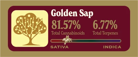 Golden Sap Pure Live Resin front label