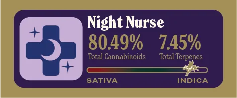 Night Nurse Pure Live Resin front label