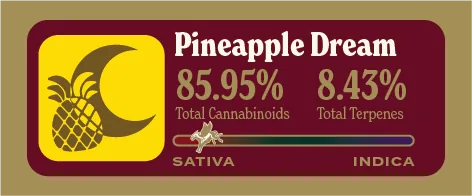 Pineapple Dream Pure Live Resin front label