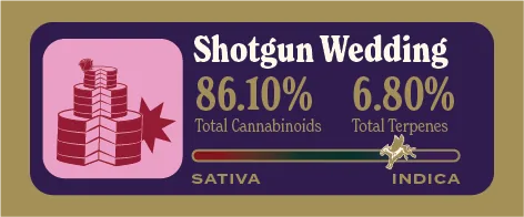 Shotgun Wedding Pure Live Resin front label
