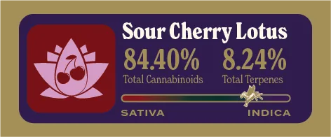 Sour Cherry Lotus Pure Live Resin front label