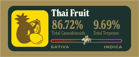 Thai Fruit Pure Live Resin front label
