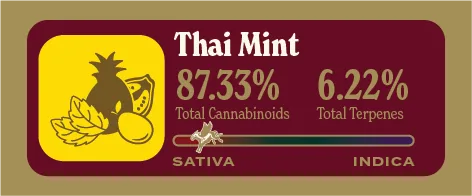 Thai Mint Pure Live Resin front label