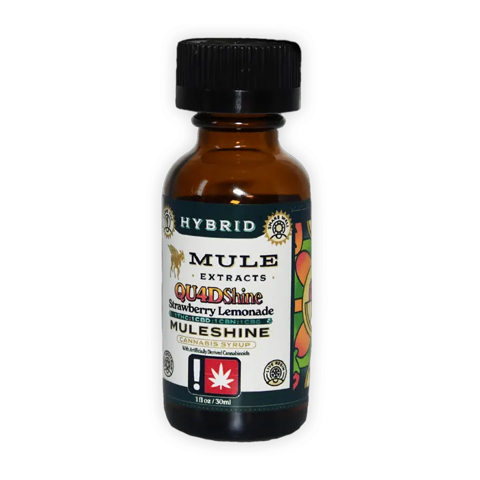 Muleshine cannabis syrup bottle