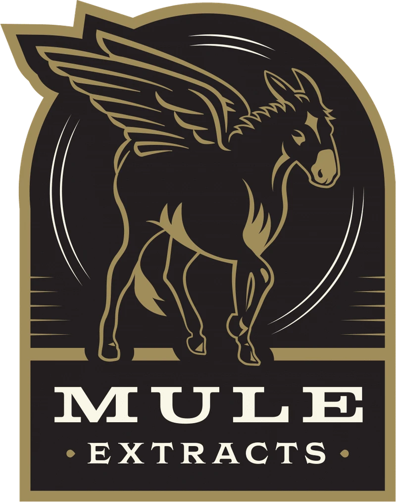 Mule Extracts winged mule shield emblem